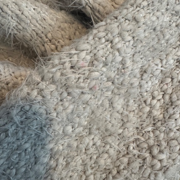 Cupio Blush Womens Size (Medium) Ivory & Beige Chunky-Knit Open Front Cardigan - Picture 3 of 8